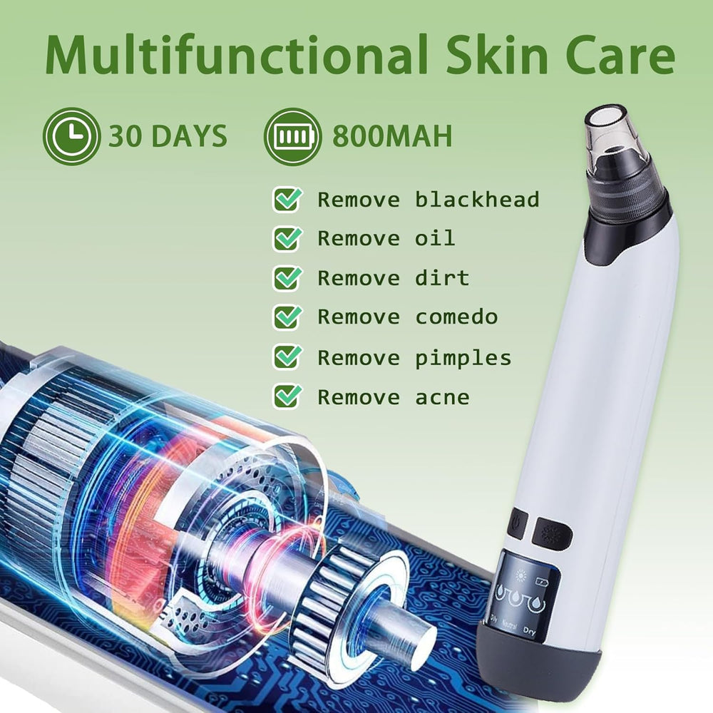 Xamoca blackhead remover vacuum USB charging shows convenient rechargeable design.