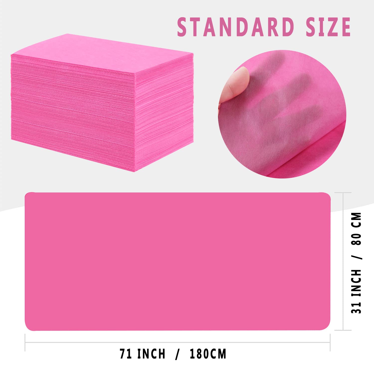 XATUMO 100 pcs pack disposable sheets enables quick replacements.