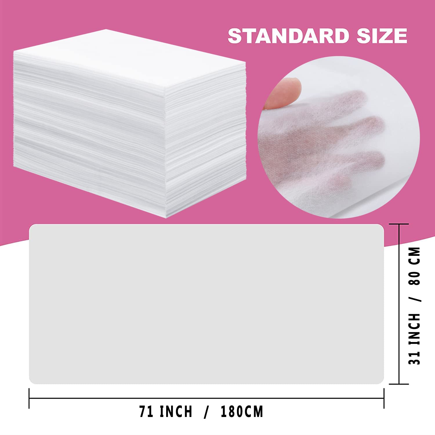 XATUMO disposable sheets absorbent sweat-wicking coverage for massage table sessions.