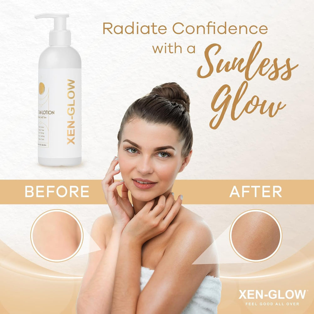XEN-GLOW 3-8 hour rinse option lets shade adjust.