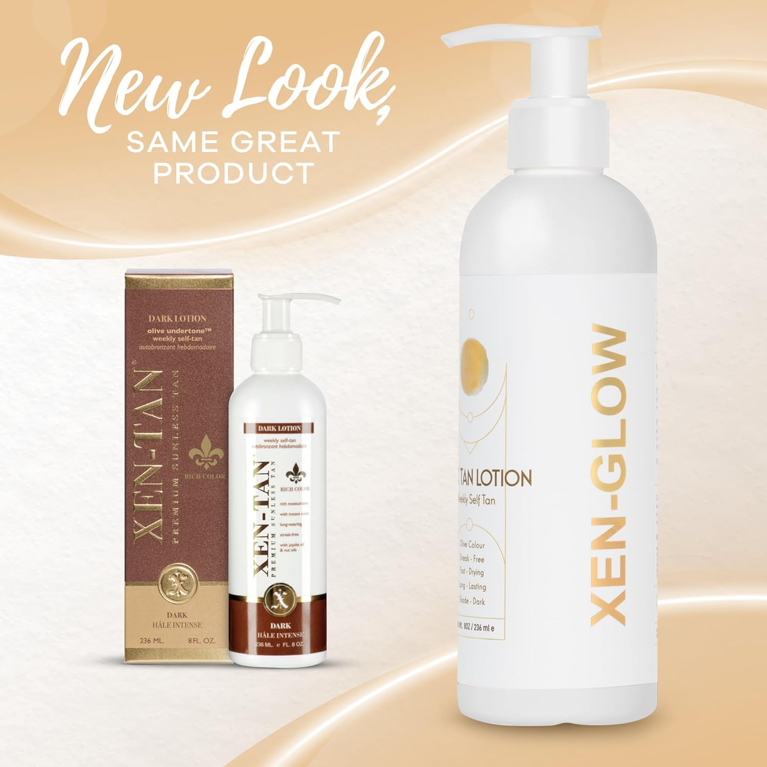XEN-GLOW neutral dark shade suits pale skin without orange tones.