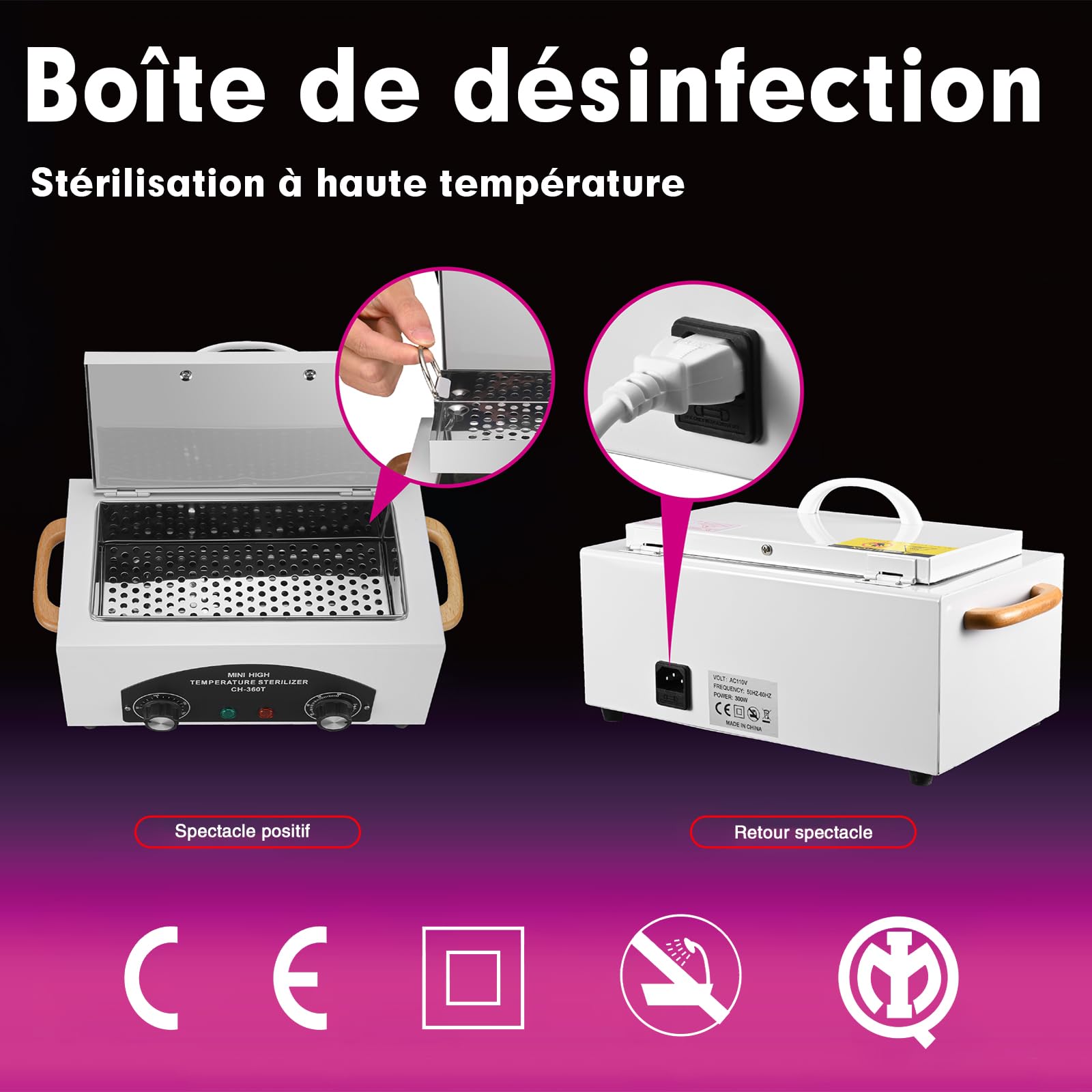 XESSCARE Soiiw sterilizer protective tripod supports stable placement during operation.