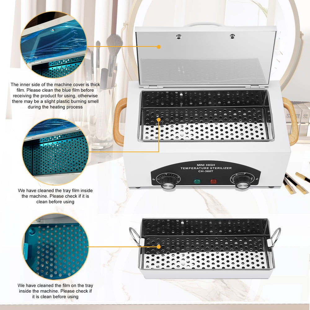 XESSCARE Soiiw sterilizer sturdy body emphasizes durable iron and stainless steel build.