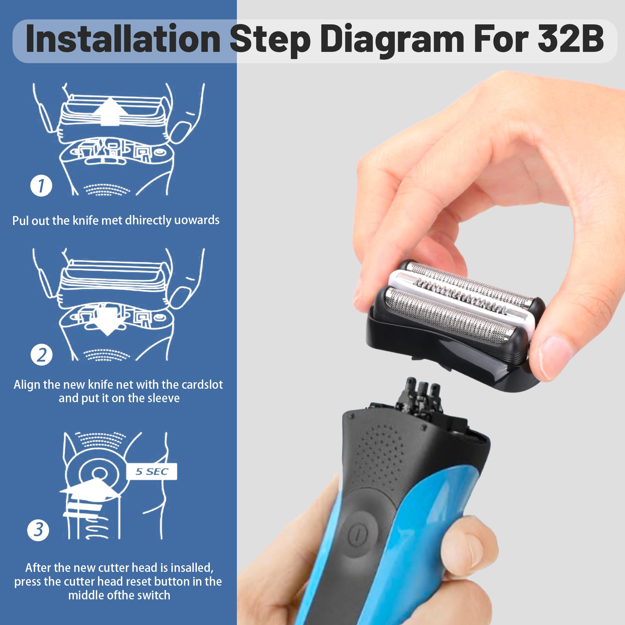 XFP Series 3 32B replacement head in package emphasizes two-pack value.