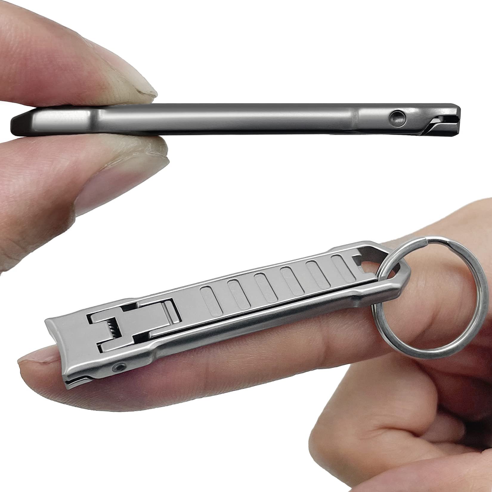 XGIZMOO ultra-thin travel nail clippers designed for pocket-size convenience.