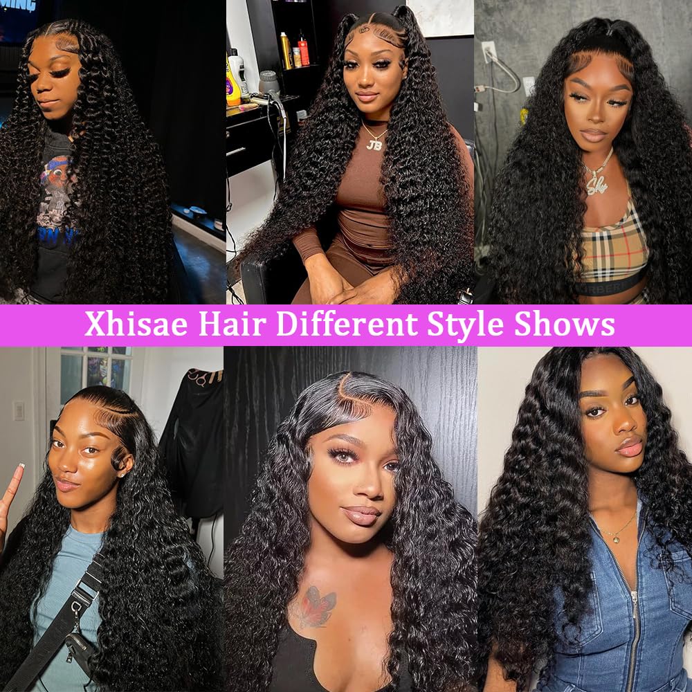 Xhisae Deep Wave wig worn at a party for a glamorous look.