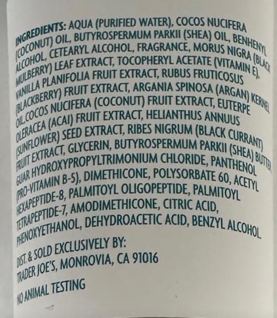 xHoob Trader Joe's hair mask being applied to damp hair for detangling and manageability