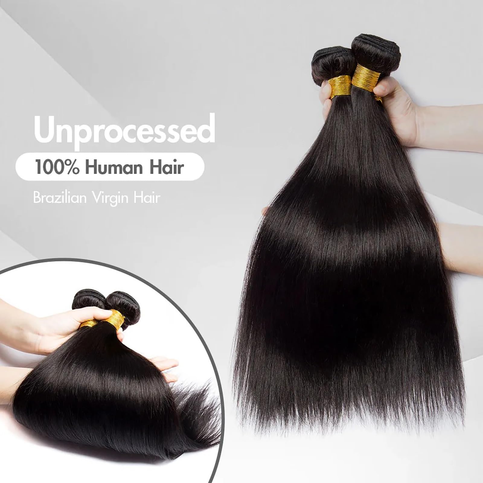 XIANYUN straight hair bundle ends show thick healthy ends
