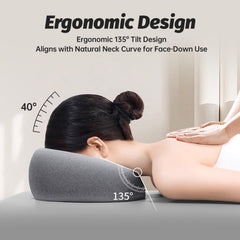 xiaomubiao contoured top pillow reduces eye pressure for comfortable resting.