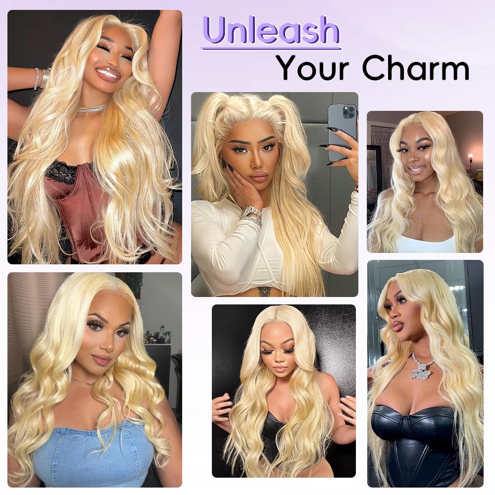XIAPAY 200-density blonde wig straightened shows full body and smooth sheen