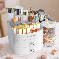 XIAPIA makeup organizer countertop rotating compartment highlights quick picks