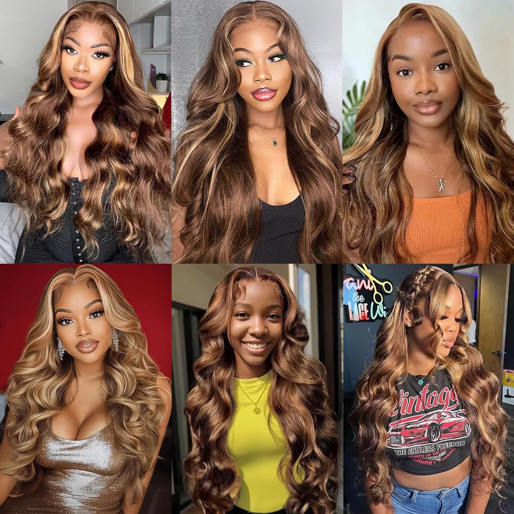 Xiayume honey blonde ombre wig bleached knots for a polished finish.