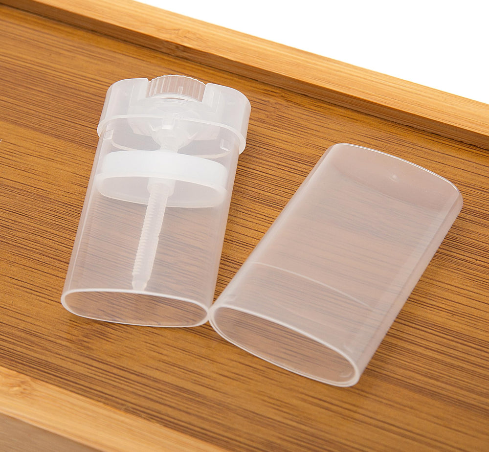 Xiboya textile lip balm container with twist mechanism for precise up-down dispensing.
