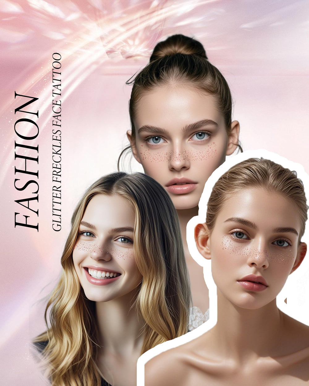 XICZH easy-apply peel-stick patch mid-application on skin.