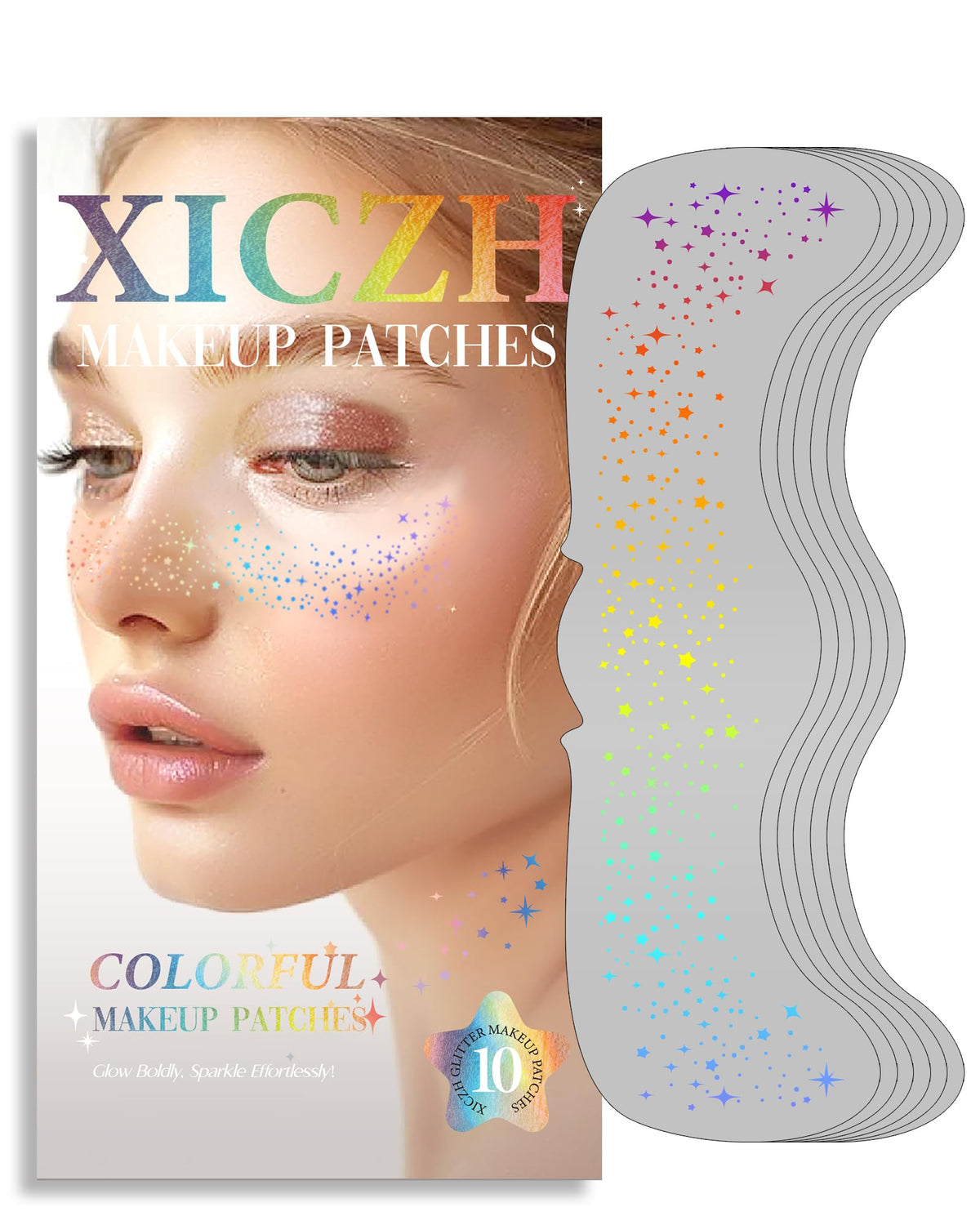 XICZH makeup patches iridescent stickers provide instant festival sparkle for celebrations
