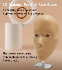 XIJIEMAO silicone face board for reusable makeup practice