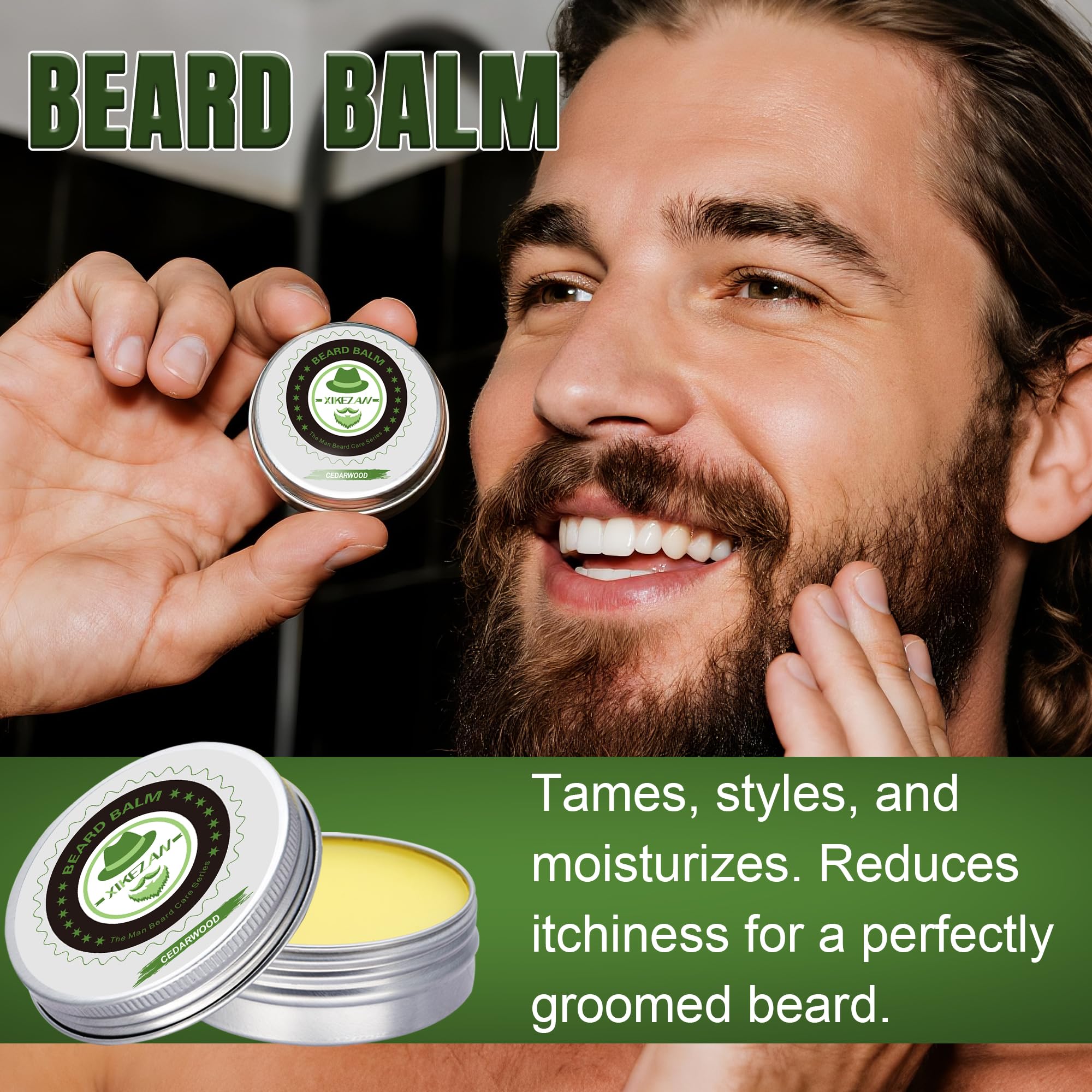 XIKEZAN Beard Balm for frizz control and moisture