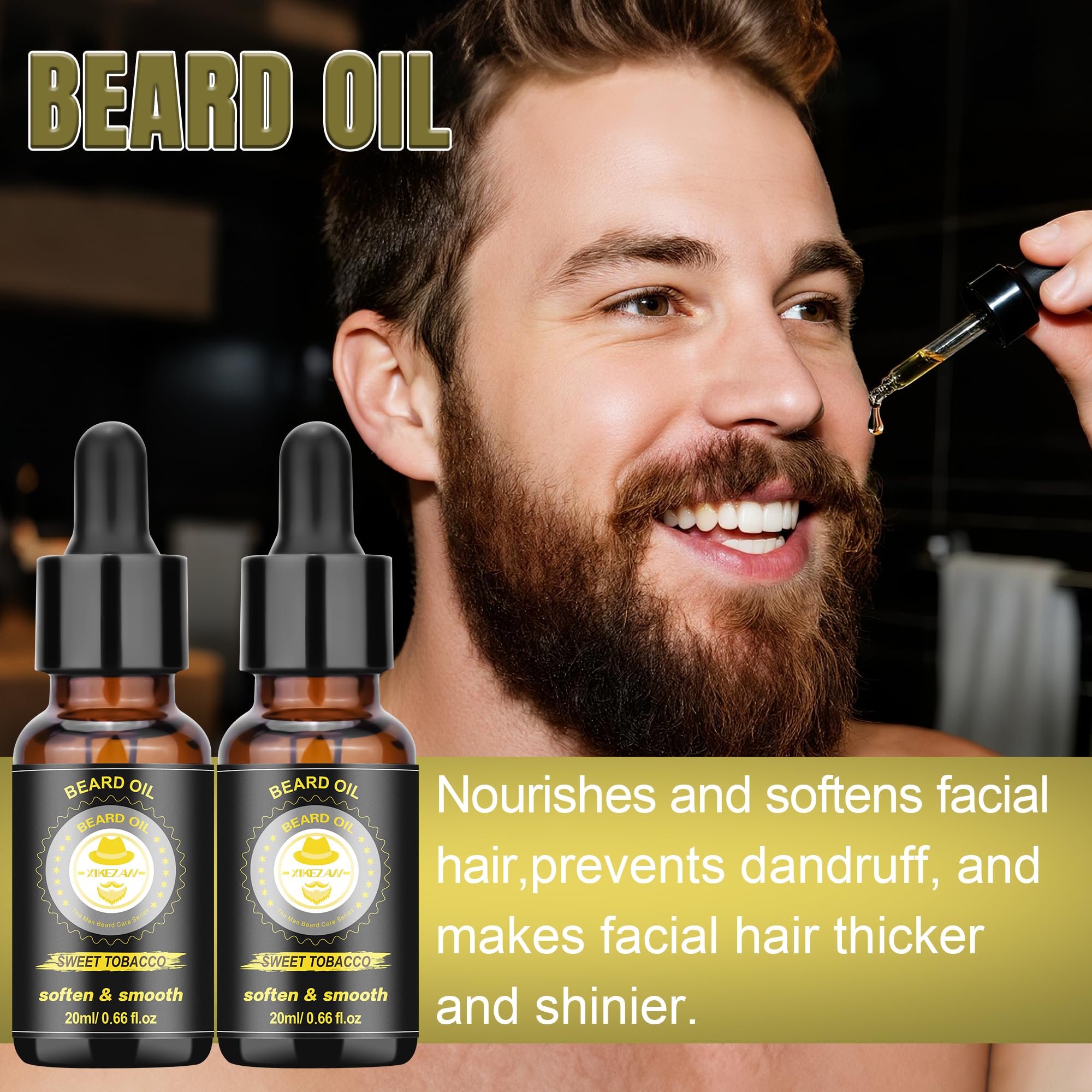 XIKEZAN beard balm tin focusing on conditioning and control for tame beard