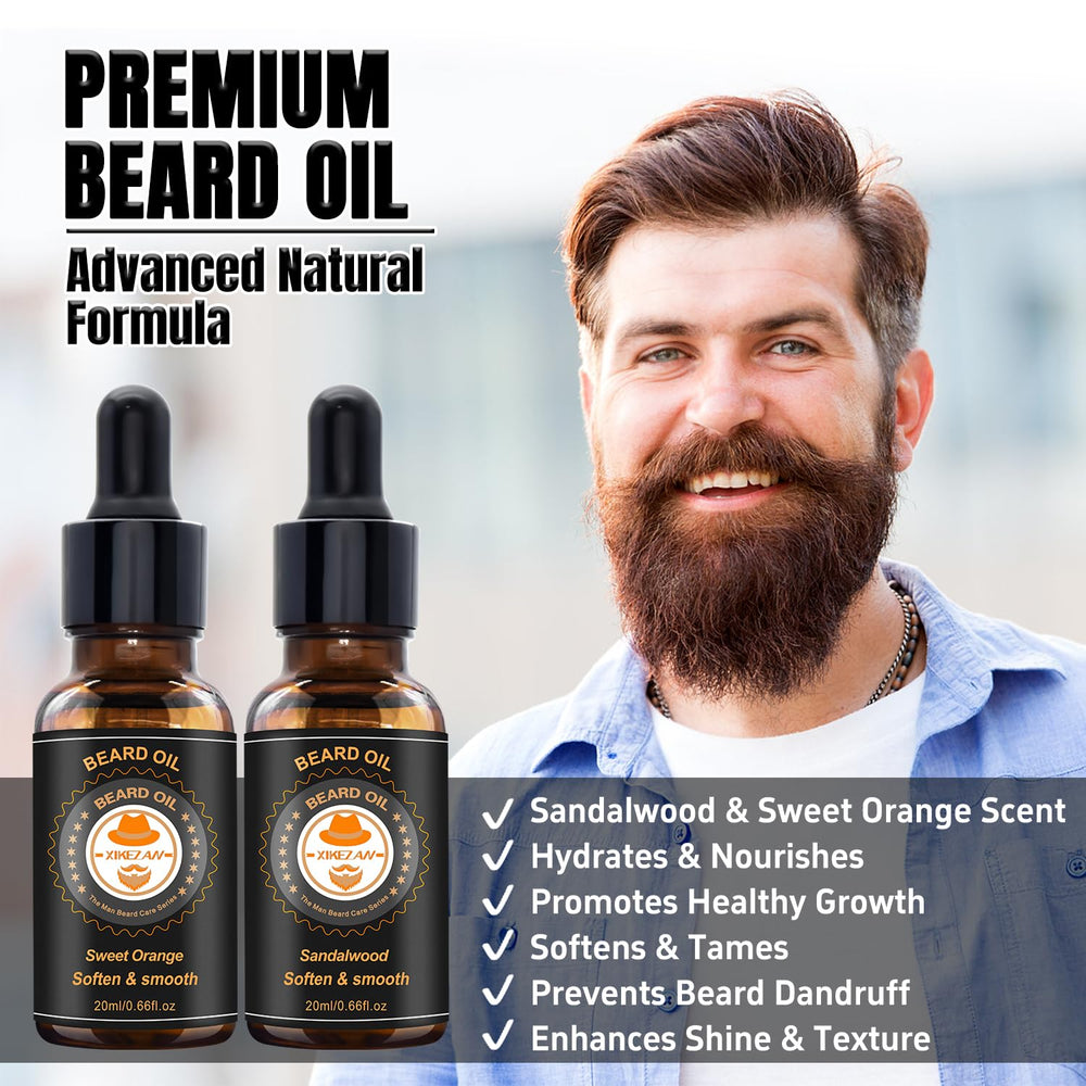 XIKEZAN beard brush captures natural oils for even distribution.