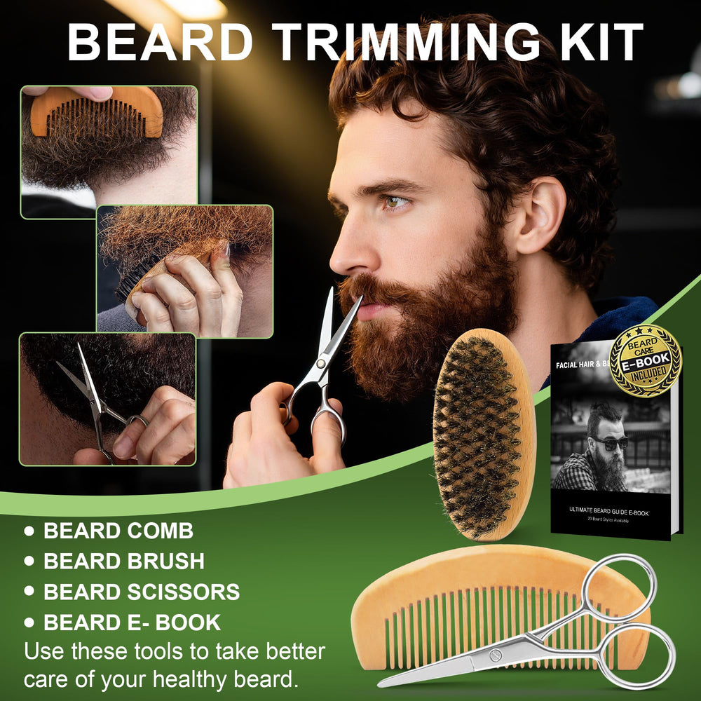 XIKEZAN Beard Brush for distributing oils evenly