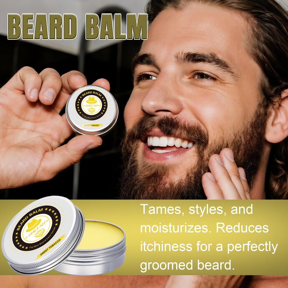 XIKEZAN beard brush close-up illustrating natural oil distribution for healthier beard