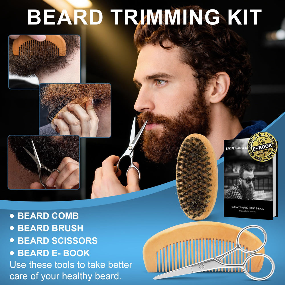 XIKEZAN beard comb provides precise styling and edge-to-edge control.