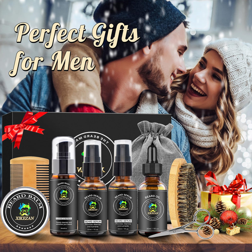 Xikezan beard care ebook open with practical grooming tips.