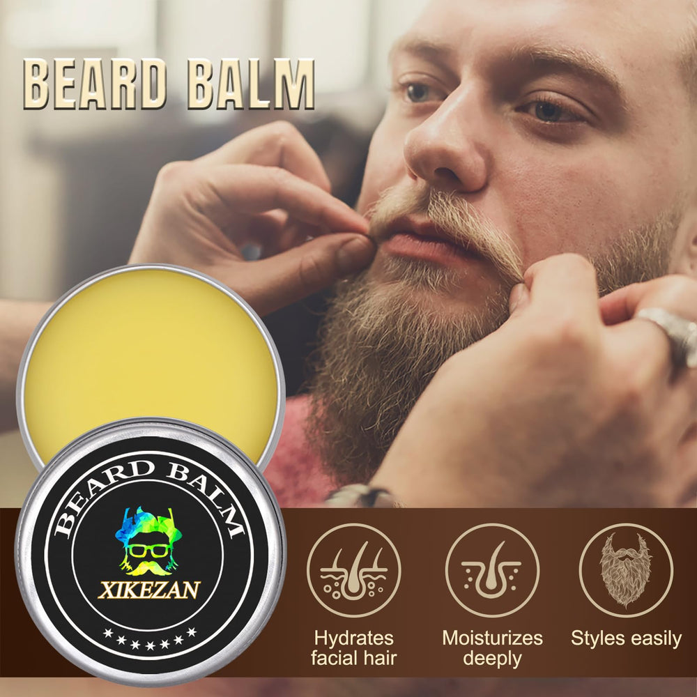 Xikezan beard scissors travel bag ready for grooming on the go.