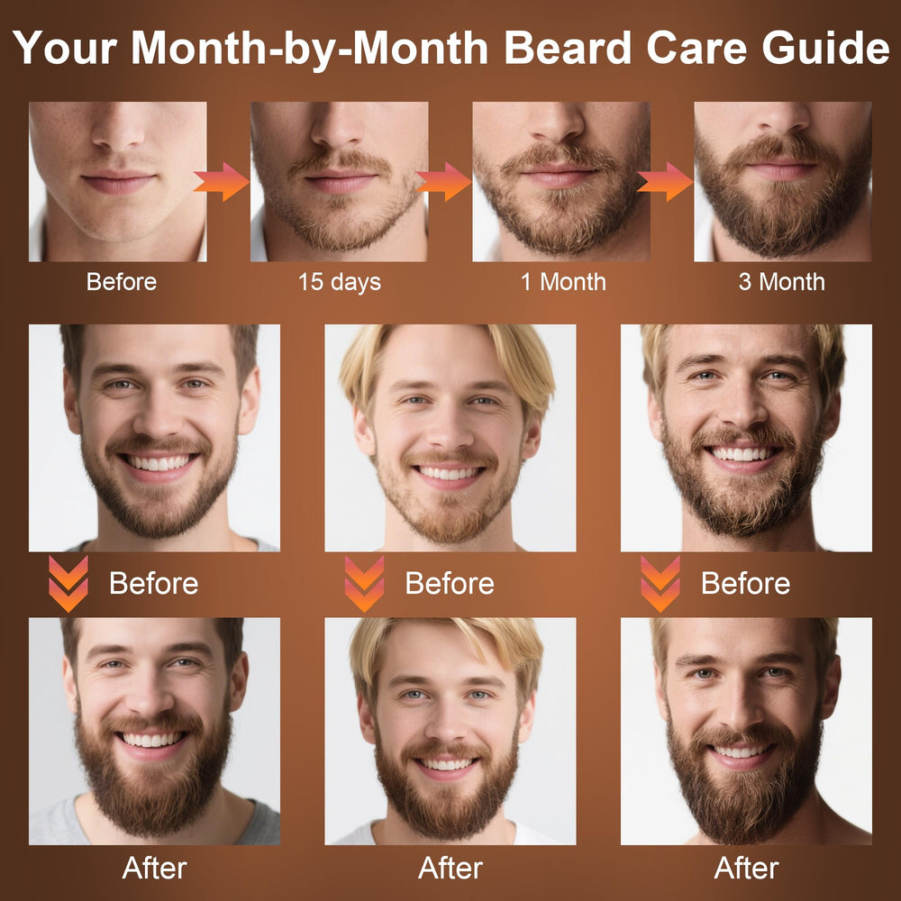 XIKEZAN beard-kit-sweet-orange-oil-bottle provides deep conditioning and shine-enhancing routine.