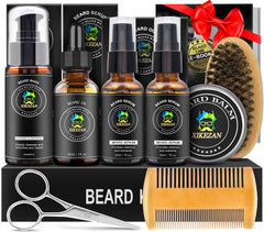Xikezan beard wash shampoo bottle highlighting thorough cleansing for a refreshed beard.
