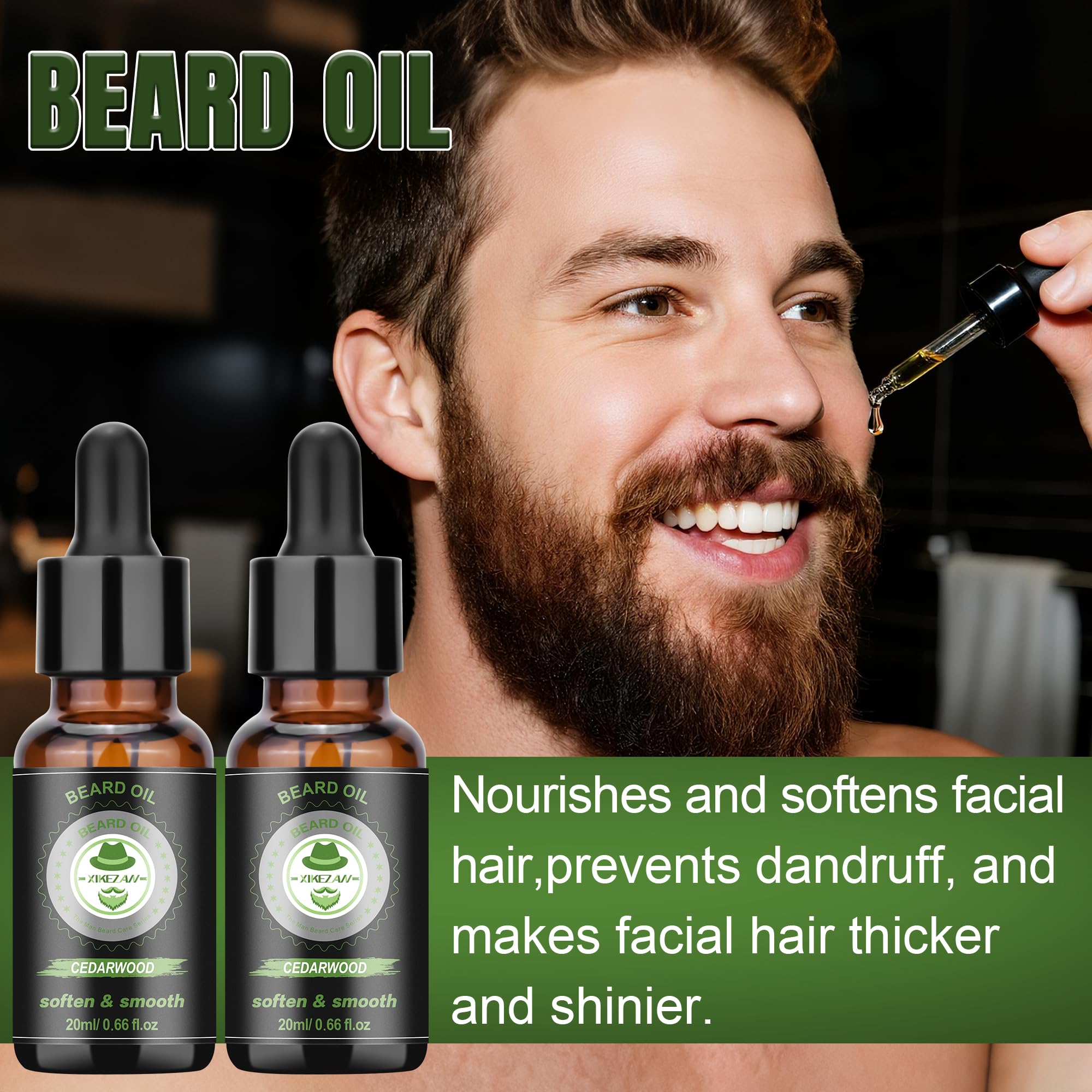 XIKEZAN Beard Oil bottle 2 for softening and long-term care