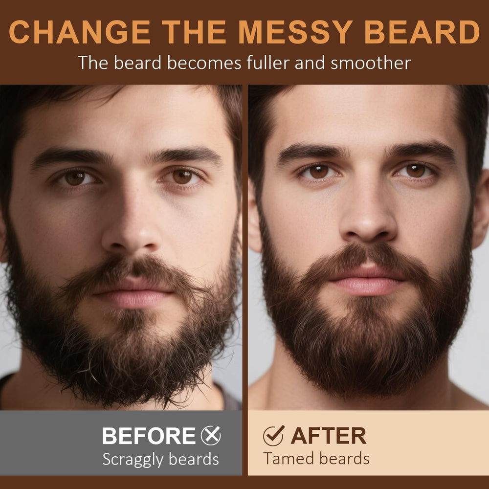 XIKEZAN beard oil set cedarwood bottle pour for grounding fragrance.