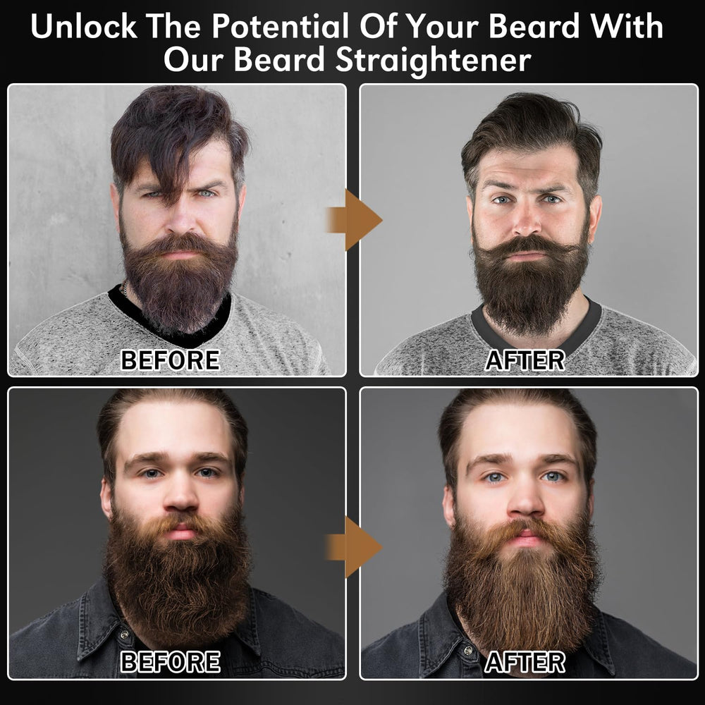XIKEZAN beard straightener bristle assembly: durable teeth deliver smooth beard contact.