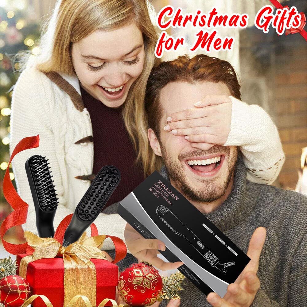 Xikezan ergonomic handle improves grip during precise beard straightening.