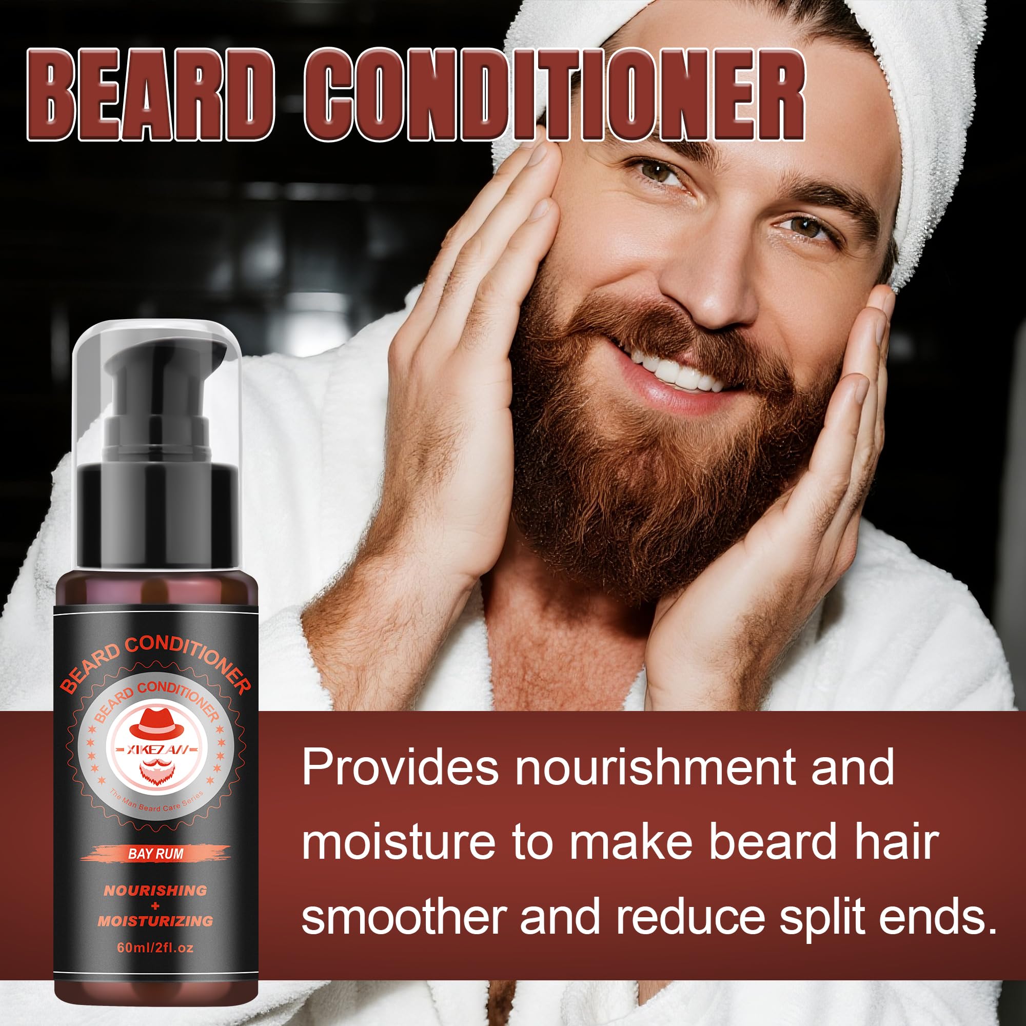 XIKEZAN beard wash and conditioner for clean, soft facial hair