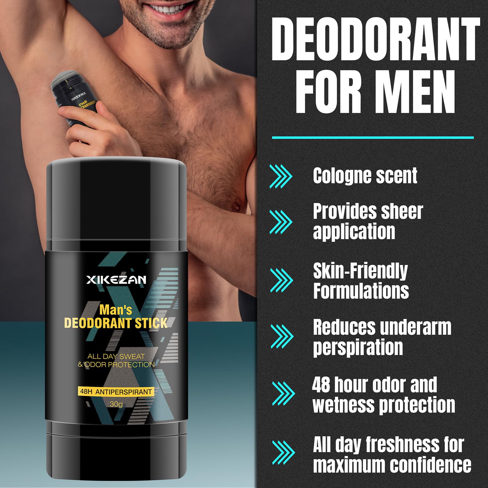 XIKEZAN men’s skincare set featuring premium ingredients for soft skin