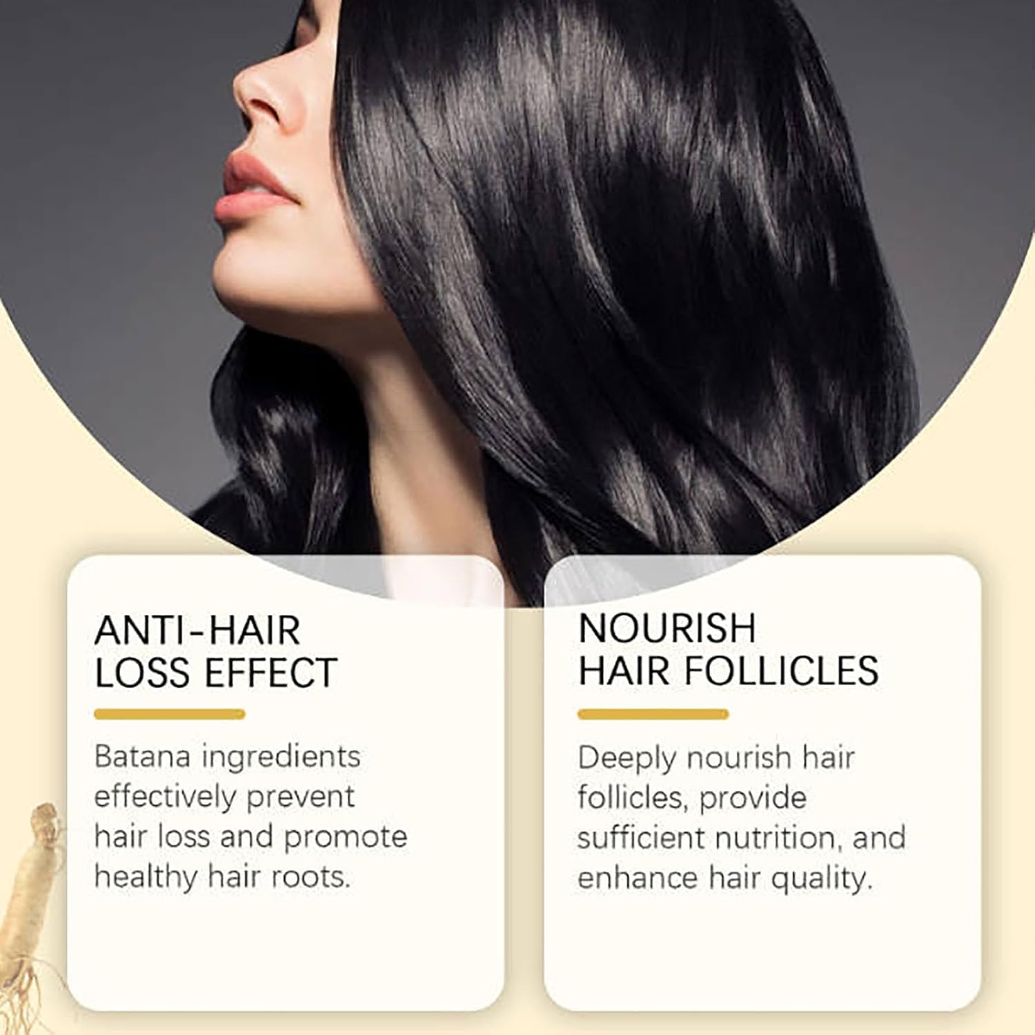XIKRO Batana Oil Shampoo suggests potential hair vitality with natural extracts.