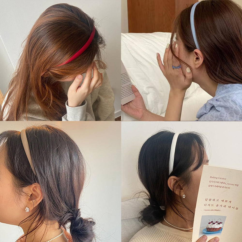 Bandas XIMA para distintos peinados, desde coleta hasta cabello suelto.