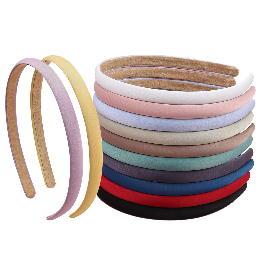 Bandas XIMA de tela seda 10 mm, juego de 12 colores para combinar con cualquier conjunto.