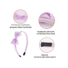 XIMA bow headbands elastic band detail ensures one-size-fits-most for kids.