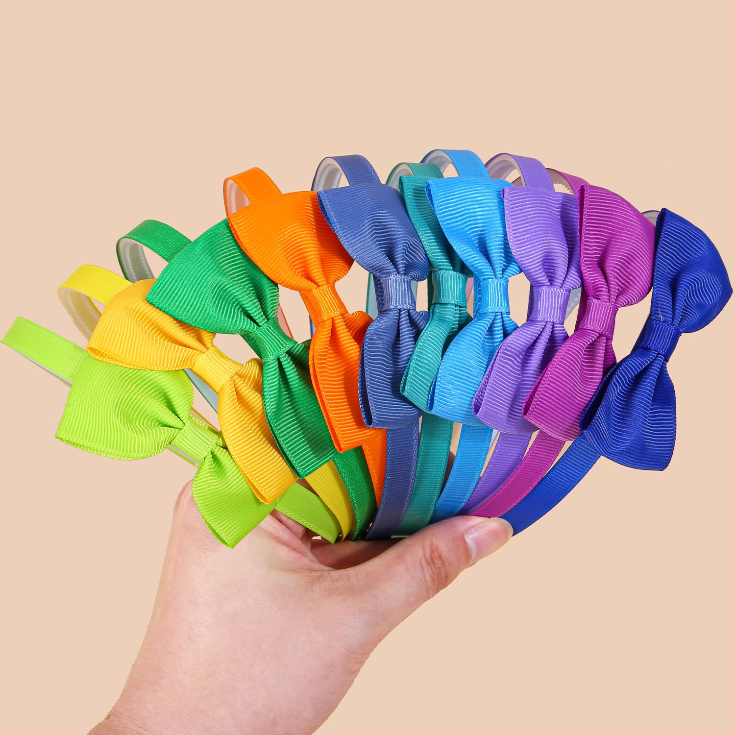 XIMA bow headbands soft end wrap detail improves comfort behind the ears.
