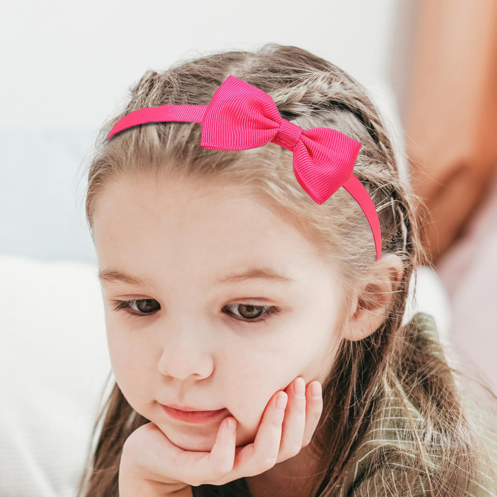 XIMA bow headbands soft material texture emphasizes gentle skin-friendly wear.