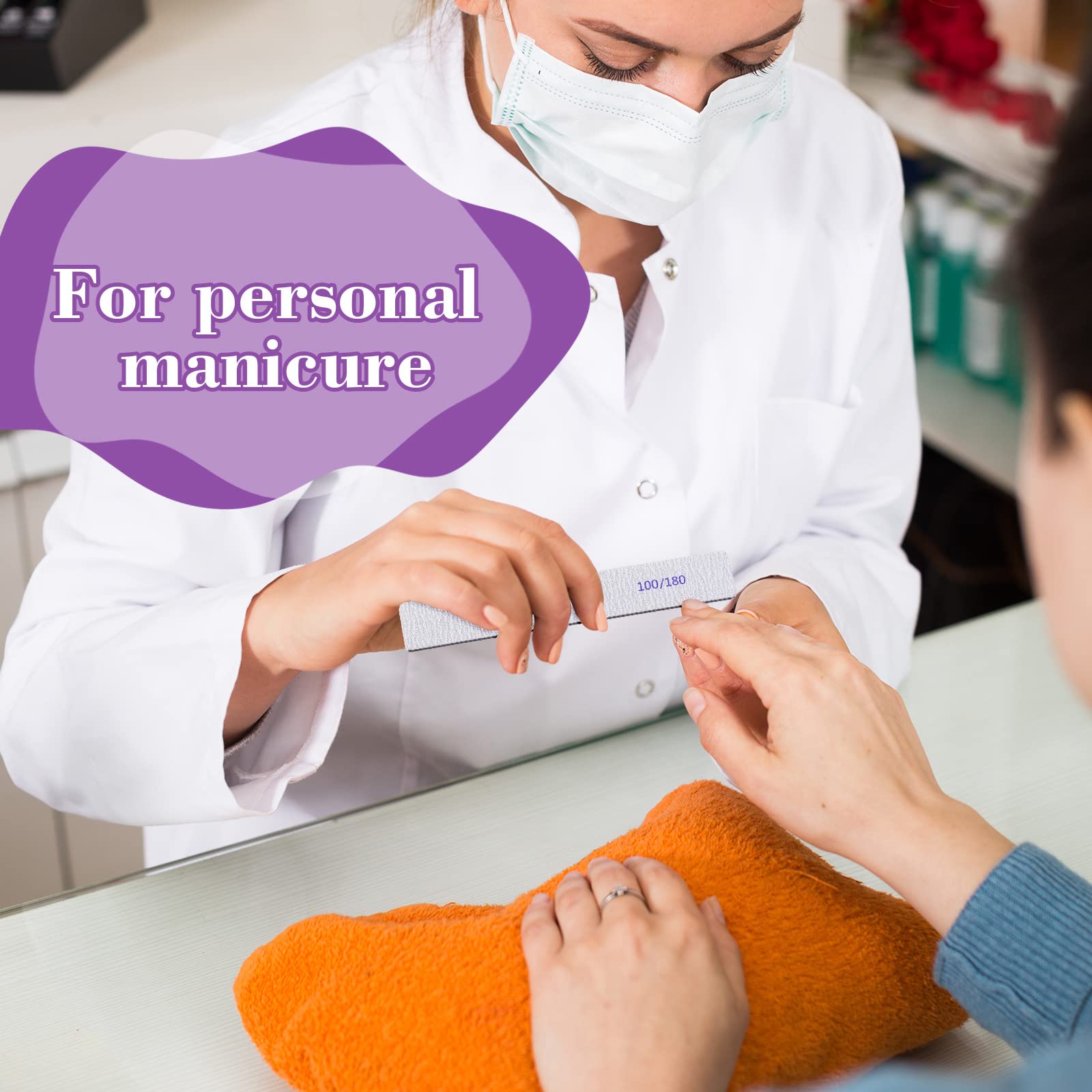 Xinnun nail files easy to clean with water for reuse.