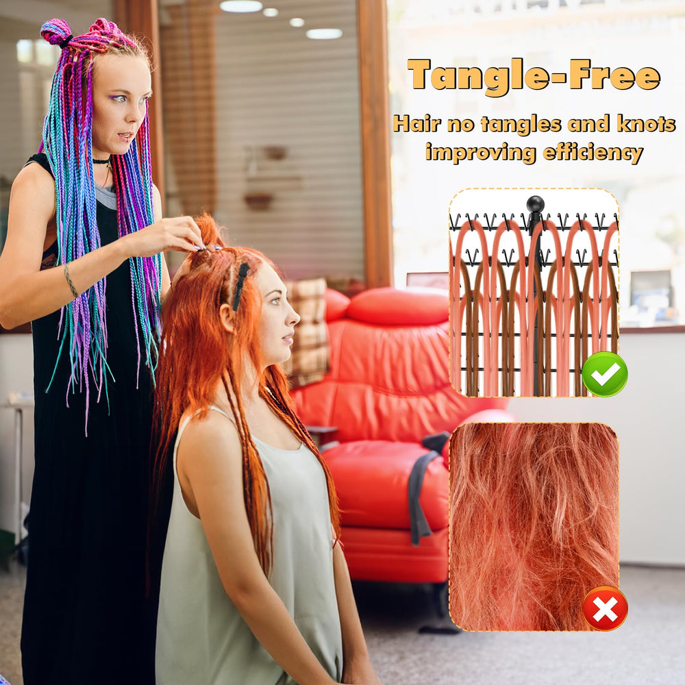 XINTUO portable braiding rack on wheels enables flexible workstations.