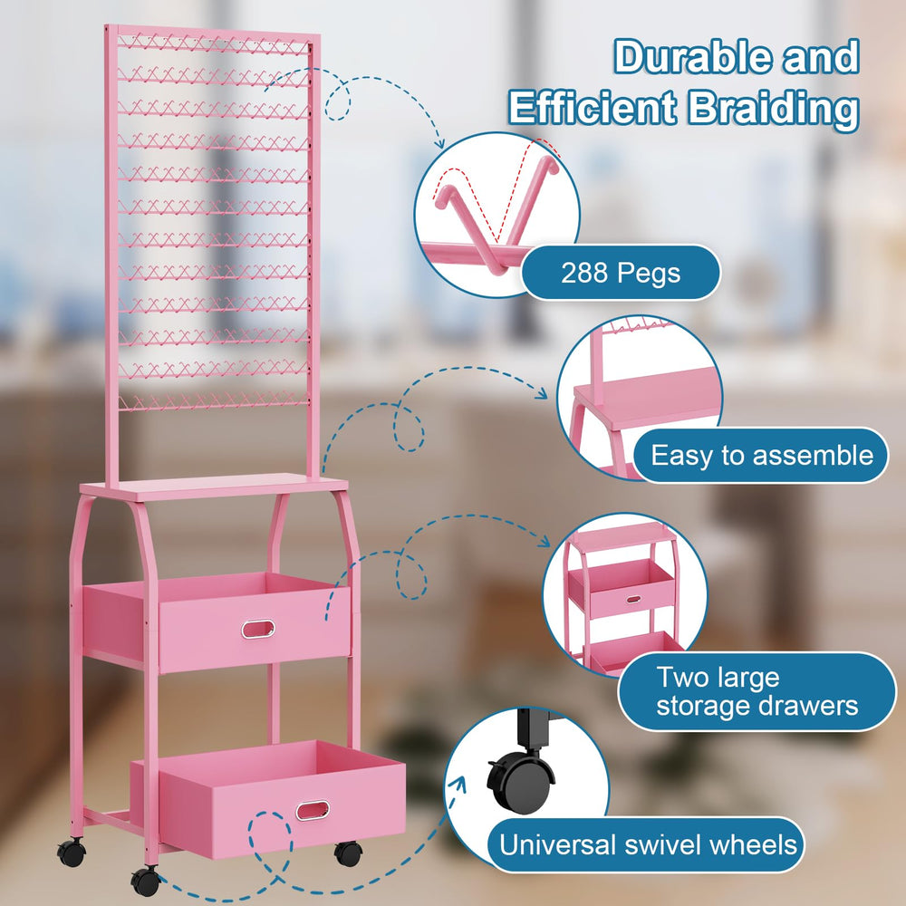 XINTUO included braiding tools: combs, pins, tailing tools.
