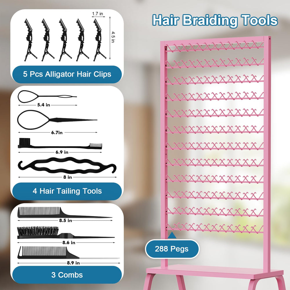 XINTUO multi-tier peg system keeps hair organized.