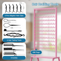 XINTUO multi-tier peg system keeps hair organized.