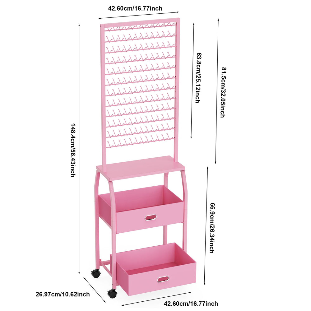 XINTUO two-sided 288-peg braiding rack for organized extensions.