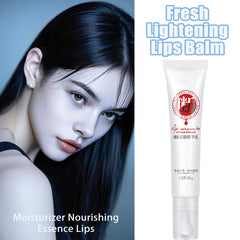 XIRUJNFD Lip Serum on dark lips showing gentle brightening potential.