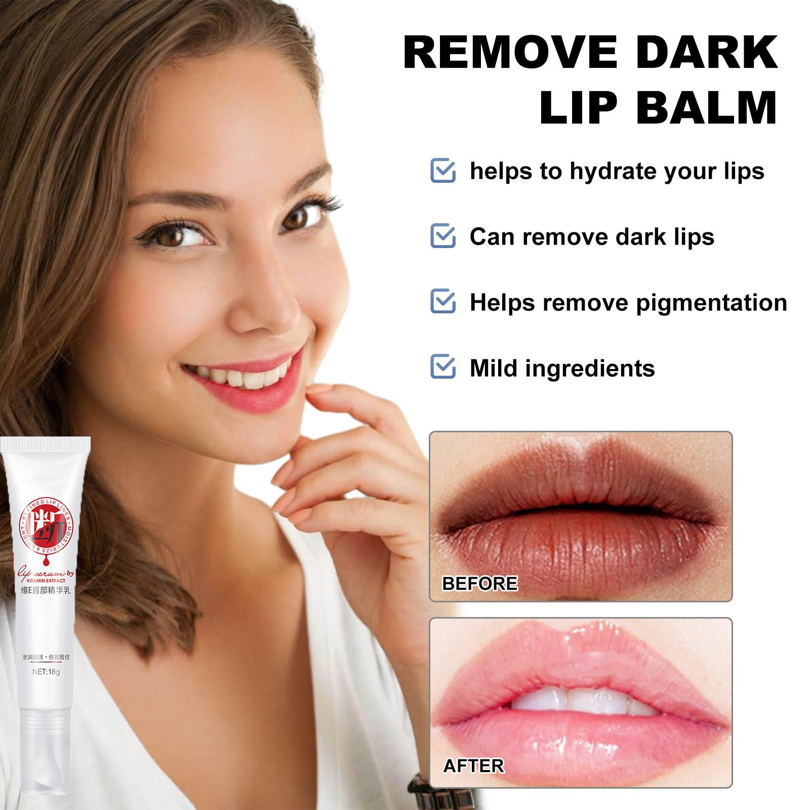 XIRUJNFD Lip Serum hydrating delicate lip skin for all-day comfort.